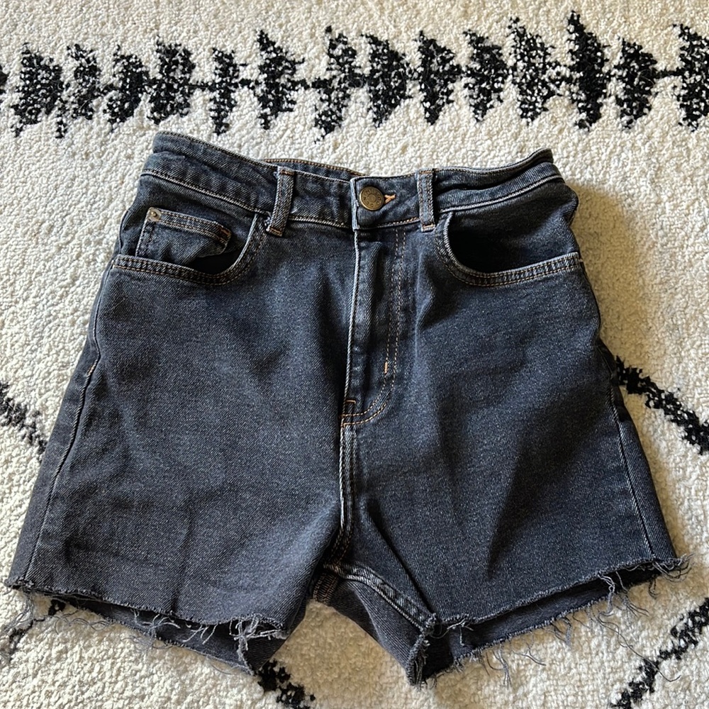 BDG Black Denim Cut Off Shorts Size 27